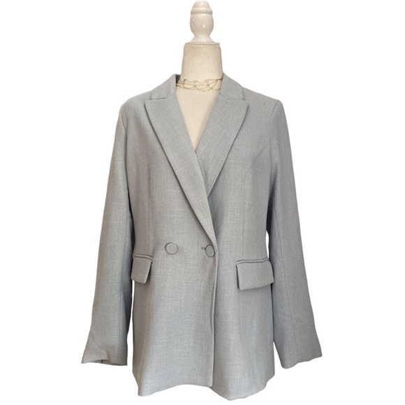 House of Harlow 1960 Double Breasted Boyfriend Blazer NWOT Large - Picture 5 of 14